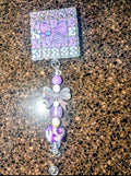 Purple Nurse badge reel