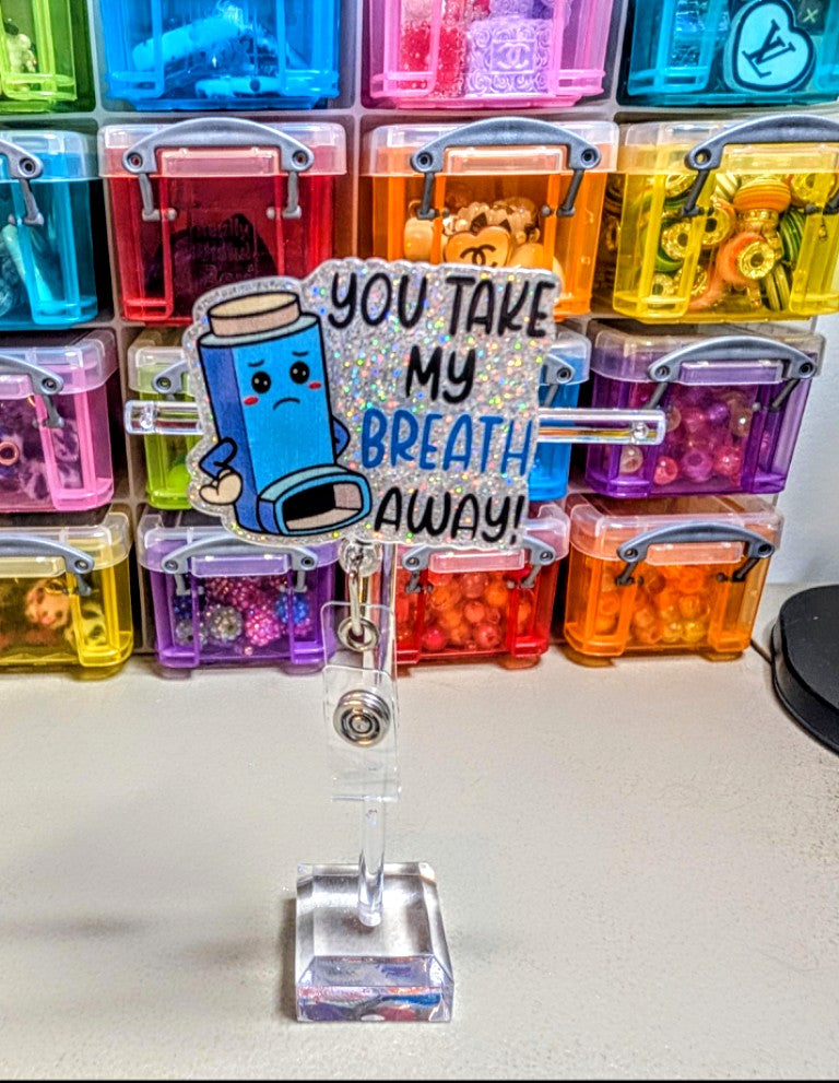Inhaler badge reel