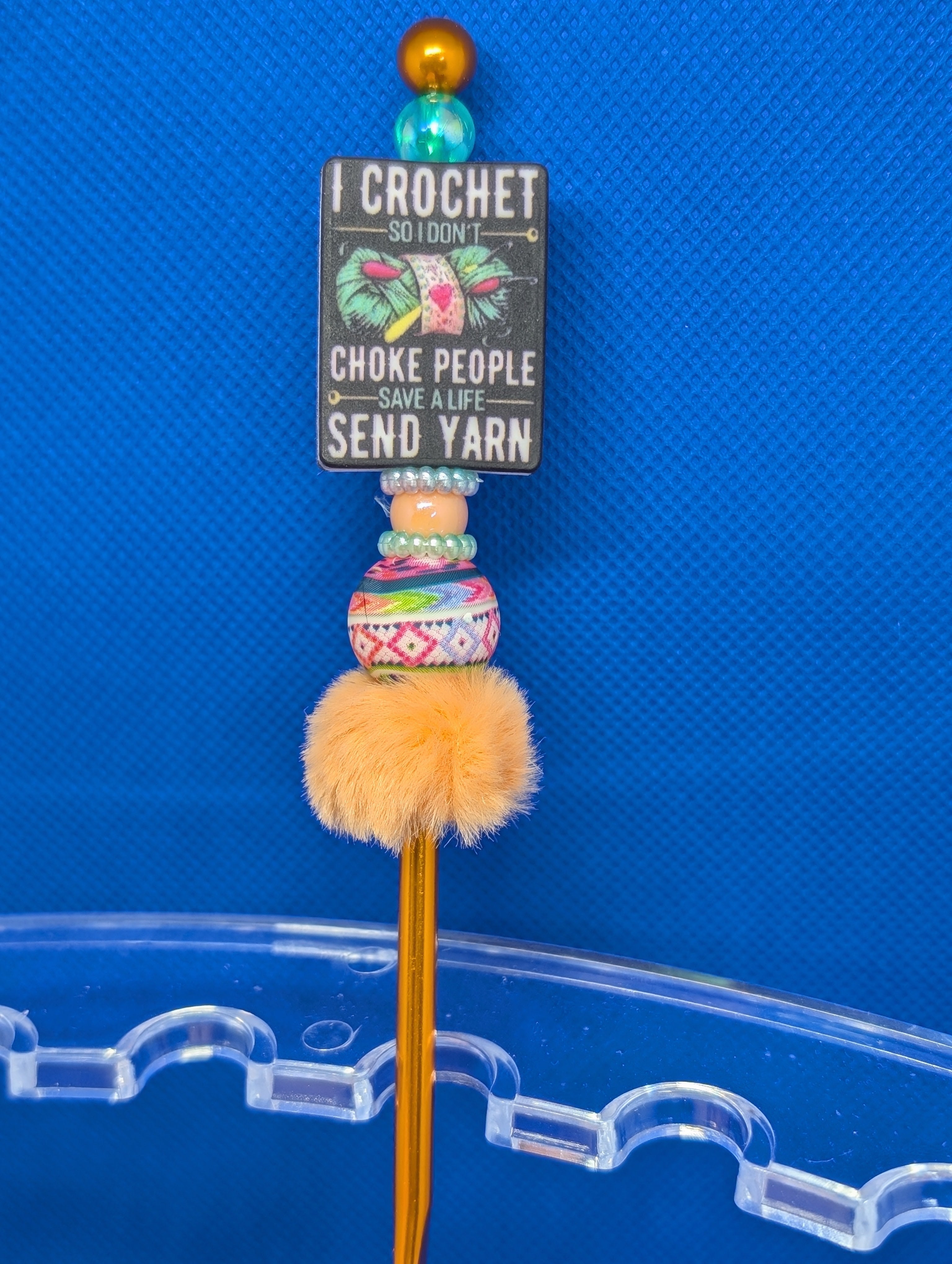 Beaded crochet hooks 4.0 mm
