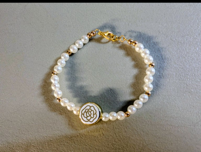 Beaded Rose Bracelet