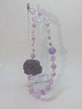 Purple rose phone charm